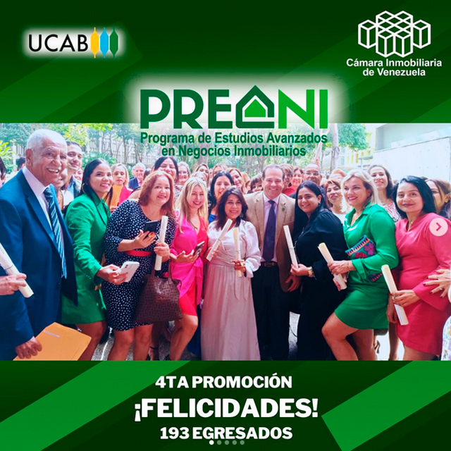 La 4ta Promoción de PREANI recibieron diplomas y certificados de autoridades en la UCAB
