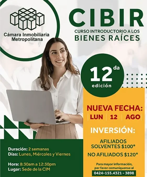 Reprogramado: Taller Introductorio a los Bienes Raíces – CIBIR